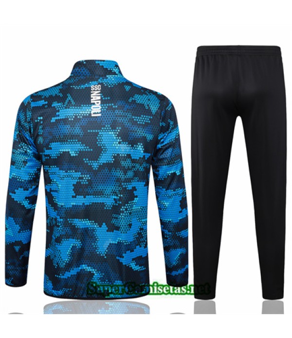 Tailandia Chaqueta Chándal Napoli Niño Azul 2024 2025