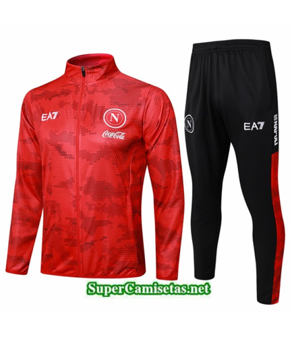 Tailandia Chaqueta Chándal Napoli Niño Rojo 2024...