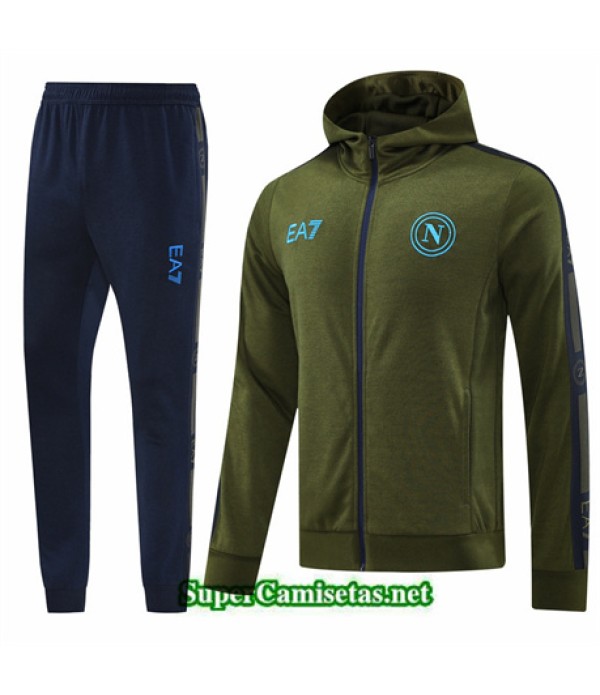 Tailandia Chaqueta Chándal Napoli Sombrero Verde 2024 2025