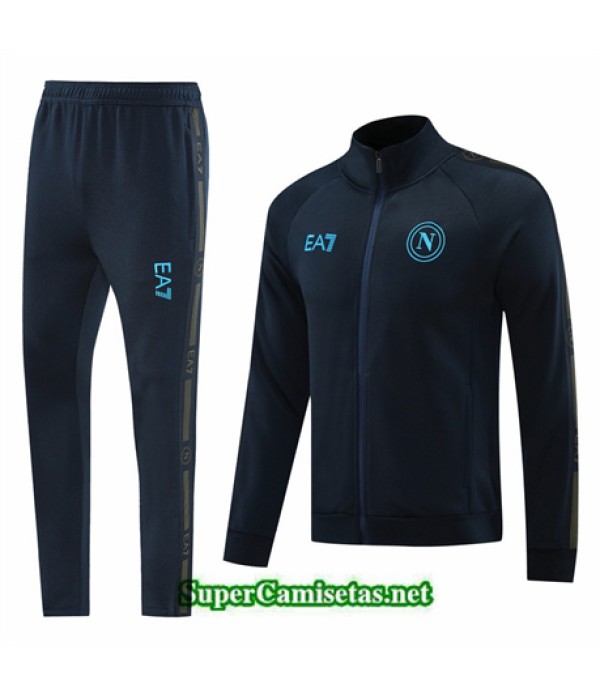 Tailandia Chaqueta Chándal Napoli Azul Real 2024 2025
