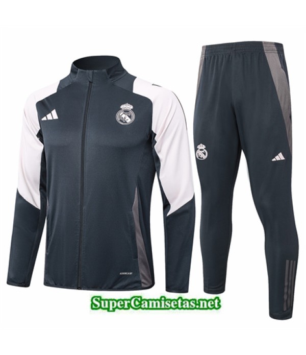 Tailandia Chaqueta Chándal Real Madrid Niño Gris...