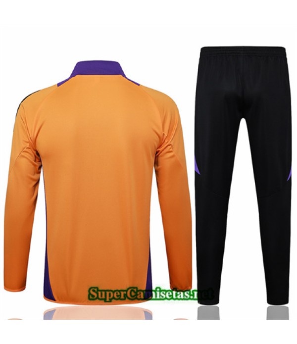 Tailandia Chaqueta Chándal Real Madrid Amarillo 2024 2025