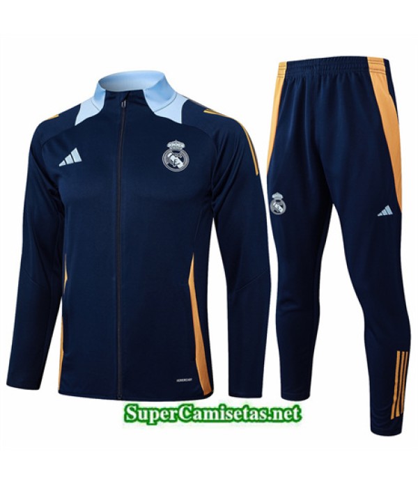 Tailandia Chaqueta Chándal Real Madrid Azul Real 2024 2025