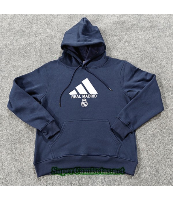 Tailandia Chaqueta Sudadera Con Capucha Real Madrid Azul Real 2024 2025