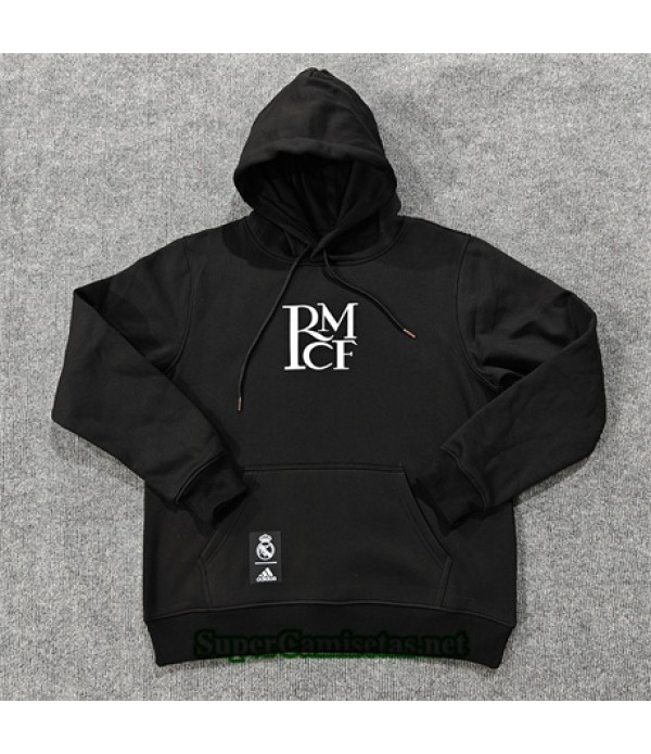 Tailandia Chaqueta Sudadera Con Capucha Real Madrid Negro 2024 2025