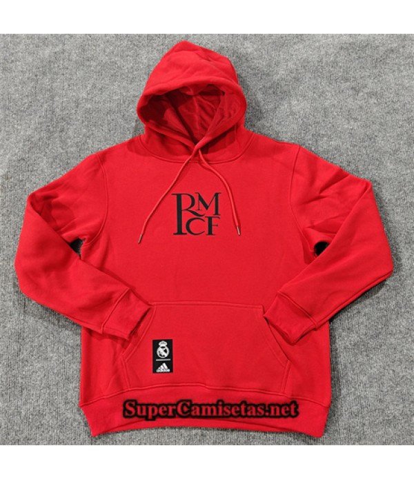 Tailandia Chaqueta Sudadera Con Capucha Real Madrid Rojo 2024 2025