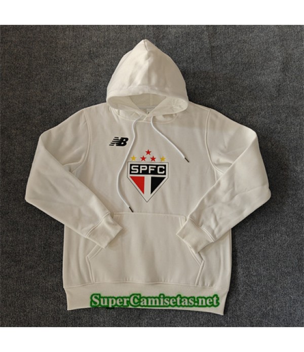 Tailandia Chaqueta Sudadera Con Capucha Sao Paulo Blanco 2024 2025