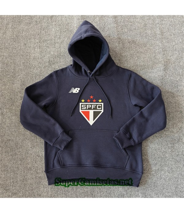 Tailandia Chaqueta Sudadera Con Capucha Sao Paulo Azul 2024 2025