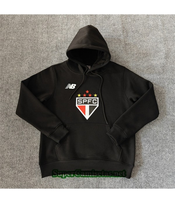 Tailandia Chaqueta Sudadera Con Capucha Sao Paulo Negro 2024 2025