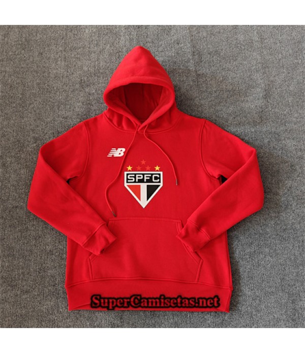 Tailandia Chaqueta Sudadera Con Capucha Sao Paulo Rojo 2024 2025