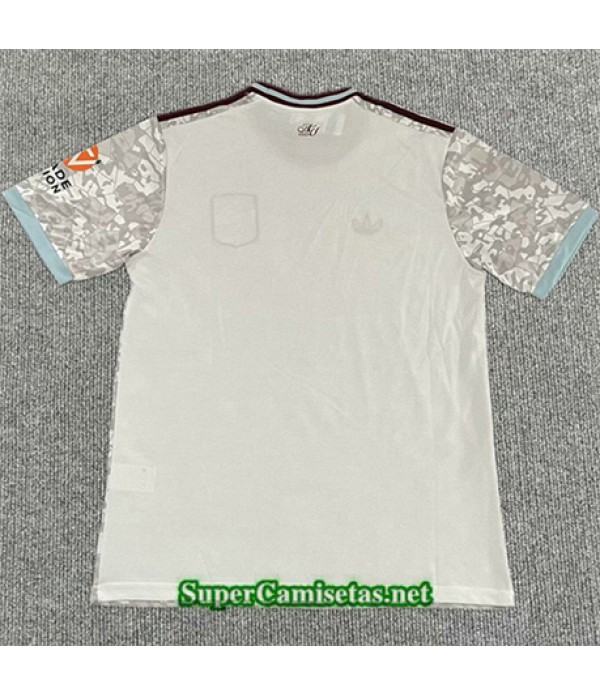 Tailandia Equipacion Camiseta Aston Villa Gris 2025 2026