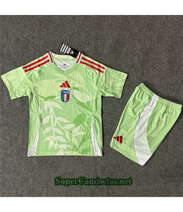 Tailandia Equipacion Camiseta Italia Niño Verde 2025 2026