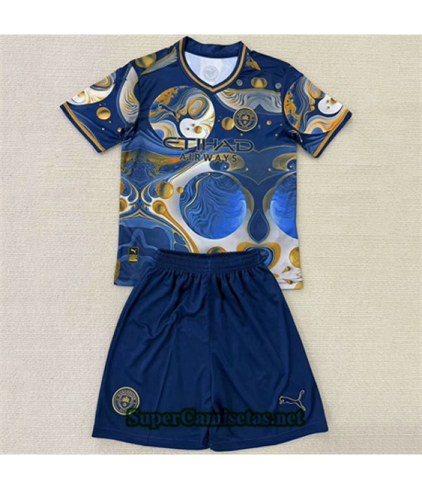 Tailandia Equipacion Camiseta Manchester City Niñ...
