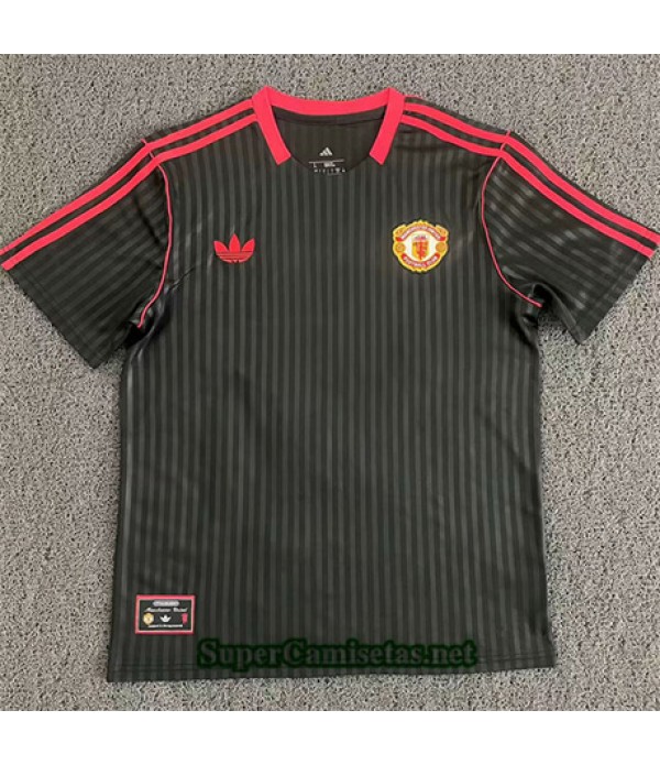 Tailandia Equipacion Camiseta Manchester United Training Negro 2025 2026