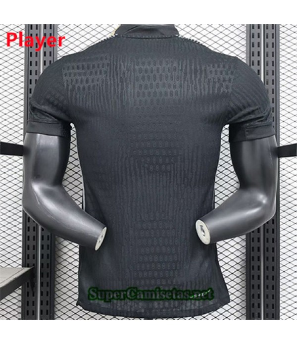 Tailandia Equipacion Camiseta Player Países Bajos Portero Negro 2024 2025