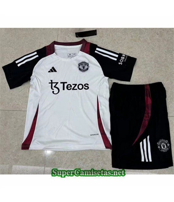 Tailandia Manchester United Niño Training Blanco 2024 2025