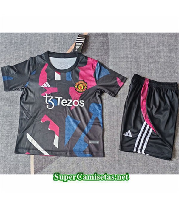 Tailandia Manchester United Niño Training Negro 2024 2025