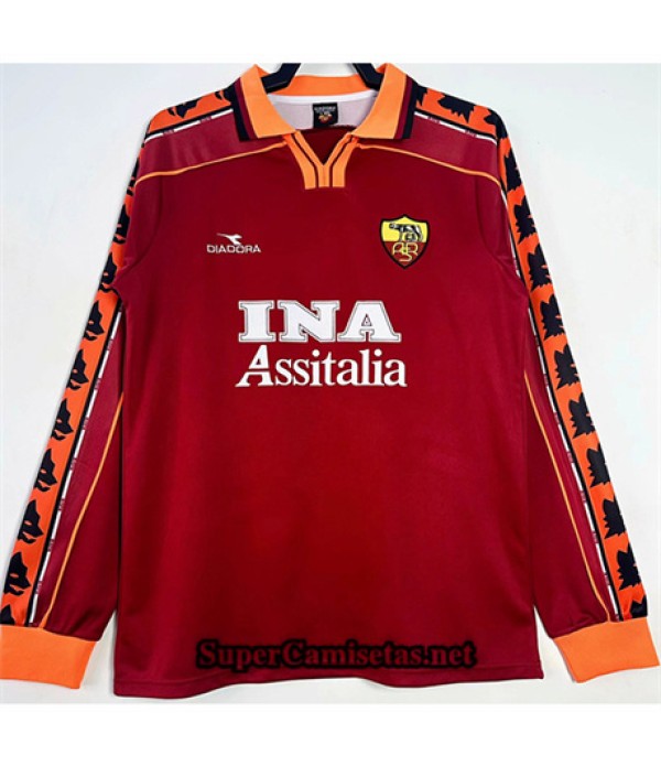 Tailandia Primera Equipacion Camiseta As Roma Manga Larga Hombre 2004 052
