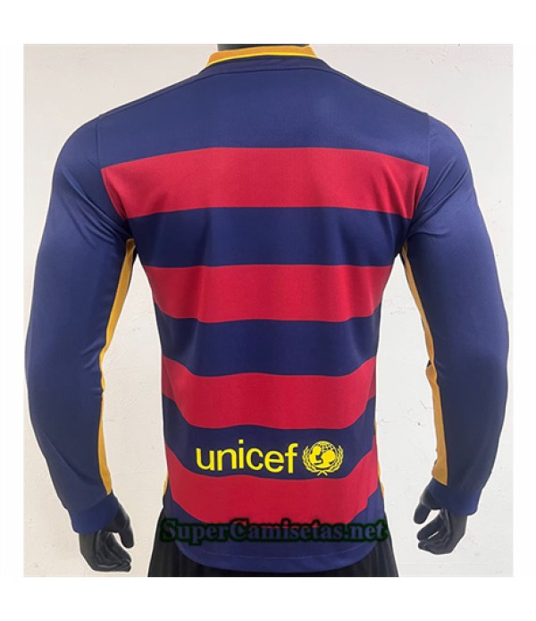 Tailandia Primera Equipacion Camiseta Barcelona Manga Larga Hombre 2015 169