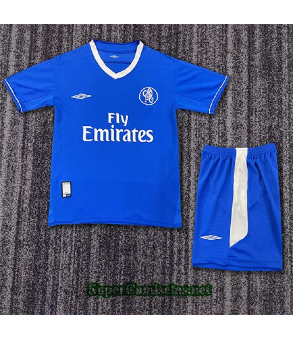 Tailandia Primera Equipacion Camiseta Chelsea Niño Hombre 2003 051