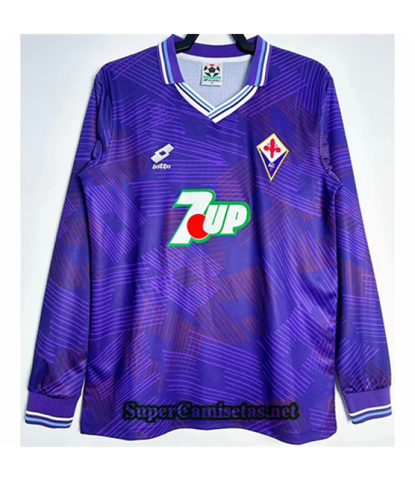 Tailandia Primera Equipacion Camiseta Fiorentina Manga Larga Hombre9