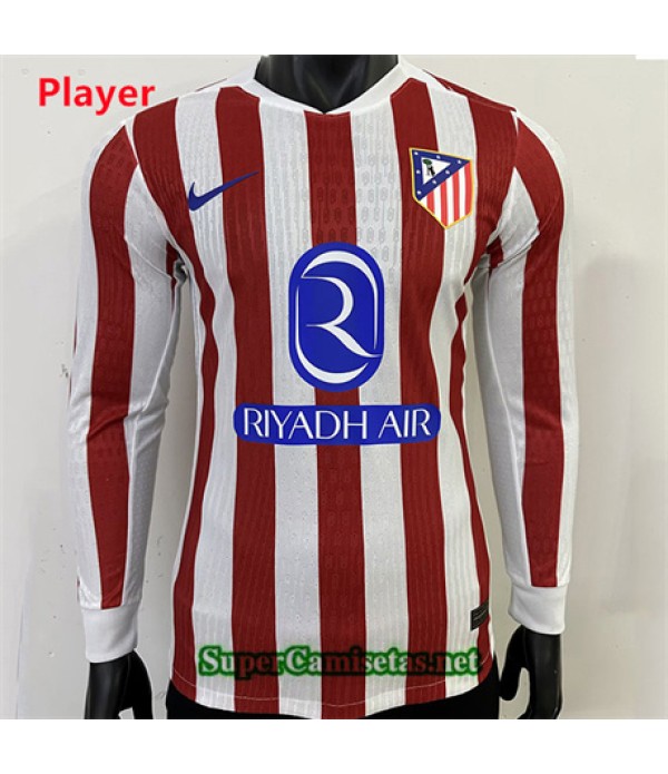 Tailandia Primera Equipacion Camiseta Player Atletico De Madrid Manga Larga 2025 2026