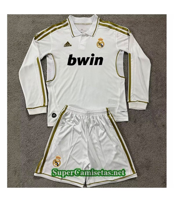 Tailandia Primera Equipacion Camiseta Real Madrid Niño Manga Larga Hombre 2011 126