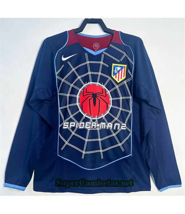 Tailandia Segunda Equipacion Camiseta Atletico De Madrid Manga Larga Hombre 2004 056