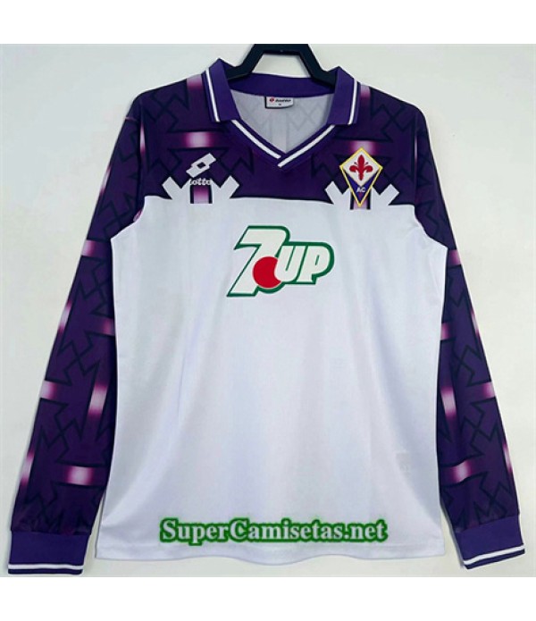 Tailandia Segunda Equipacion Camiseta Fiorentina Manga Larga Hombre 1992 938