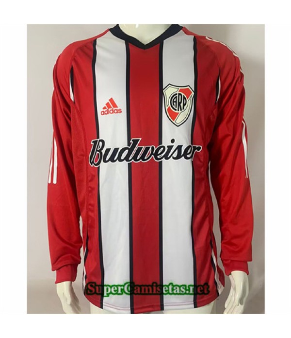 Tailandia Segunda Equipacion Camiseta River Manga Larga Double Tier Hombre 2003 045