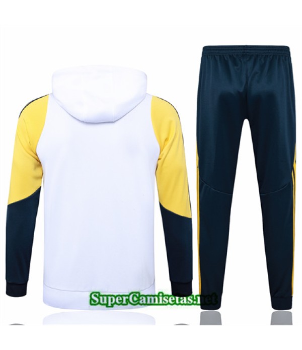 Tailandia Sudadera Con Capucha Real Madrid Niño Blanco 2024 2025
