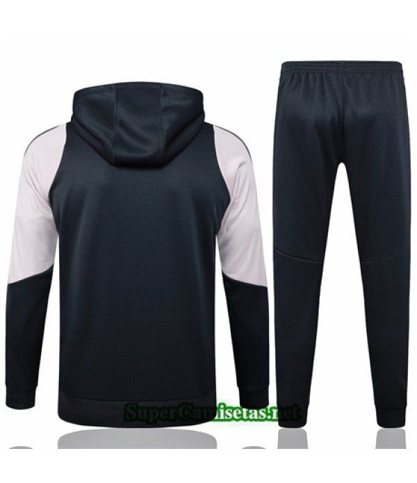 Tailandia Sudadera Con Capucha Real Madrid Niño Gris Oscuro 2024 2025
