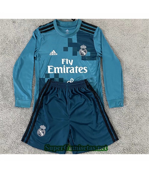 Tailandia Tercera Equipacion Camiseta Real Madrid Niño Manga Larga Hombre 2017 188