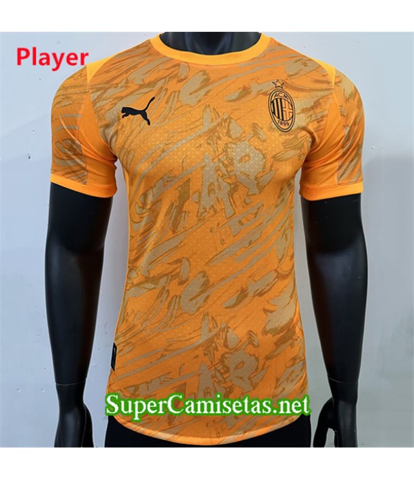 Tailandia Equipacion Camiseta Ac Milan Player Especial Naranja 2025 2026