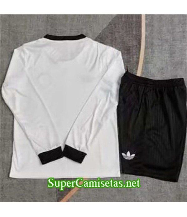 Tailandia Equipacion Camiseta Alemania Niño 120 Aniversario Manga Larga Blanco 2025 2026