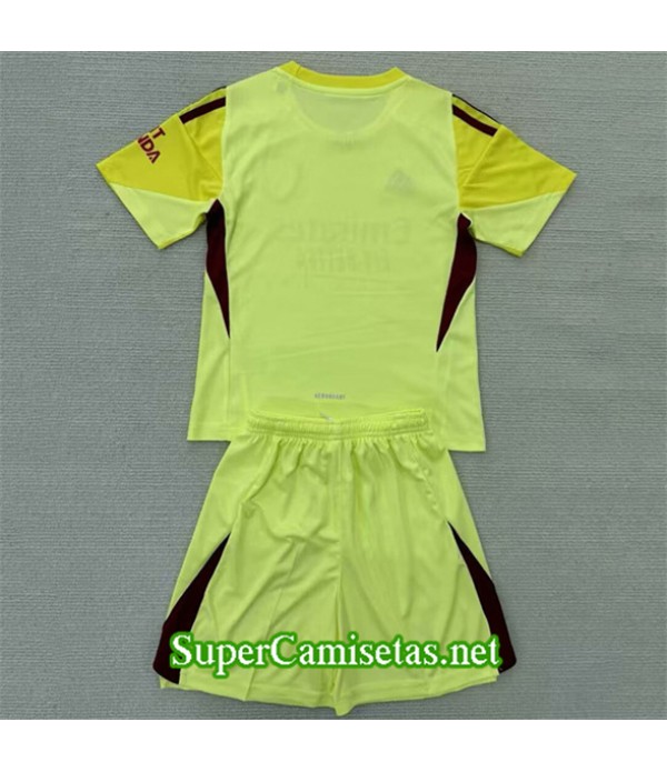 Tailandia Equipacion Camiseta Arsenal Niño Portero Amarillo 2025 2026