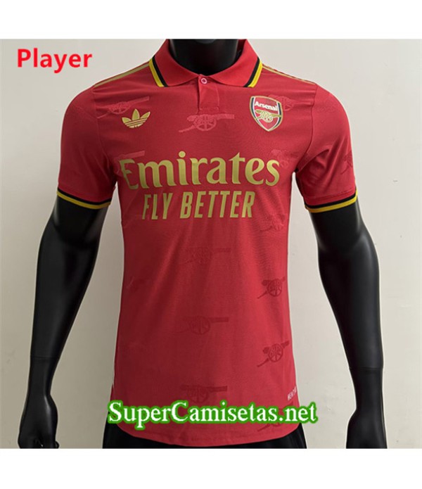 Tailandia Equipacion Camiseta Arsenal Player Lapel Rojo 2025 2026