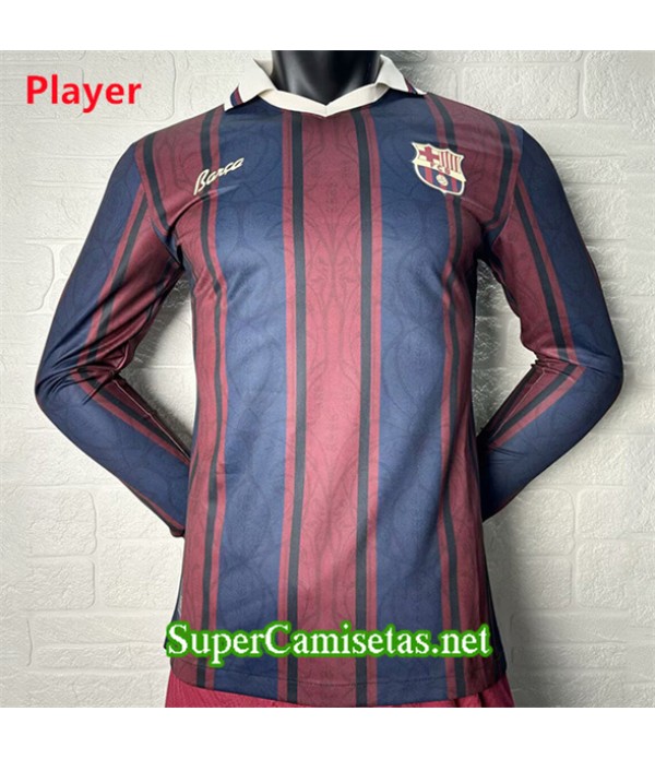 Tailandia Equipacion Camiseta Barcelona Player 120 Aniversario Manga Larga 2025 2026