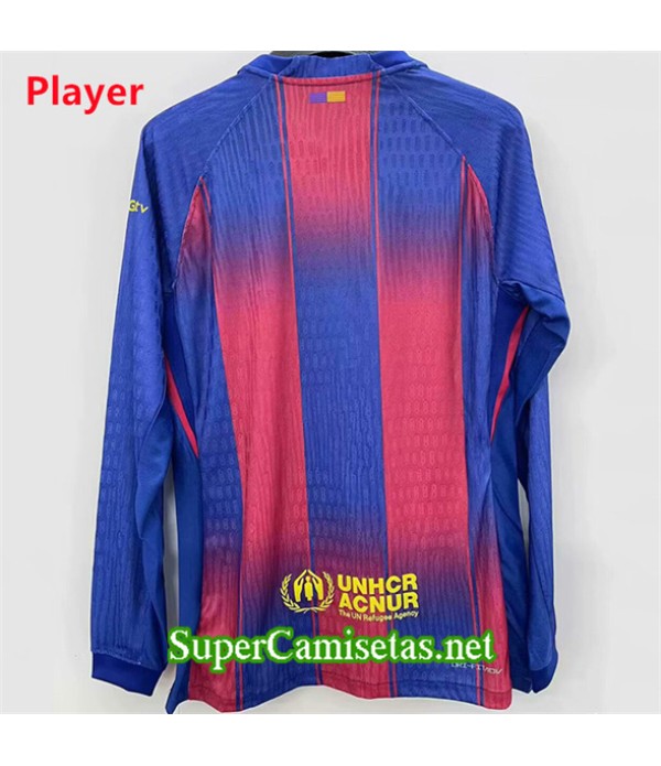 Tailandia Equipacion Camiseta Barcelona Player Manga Larga Rojo 2025 2026