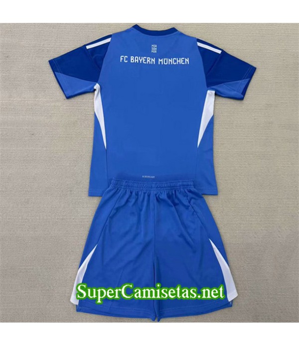 Tailandia Equipacion Camiseta Bayern Múnich Enfant Portero Azul 2025 2026