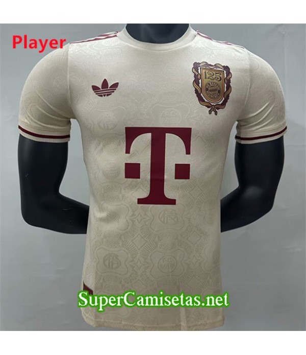 Tailandia Equipacion Camiseta Bayern Munich Player 120 Aniversario Amarillo 2025 2026