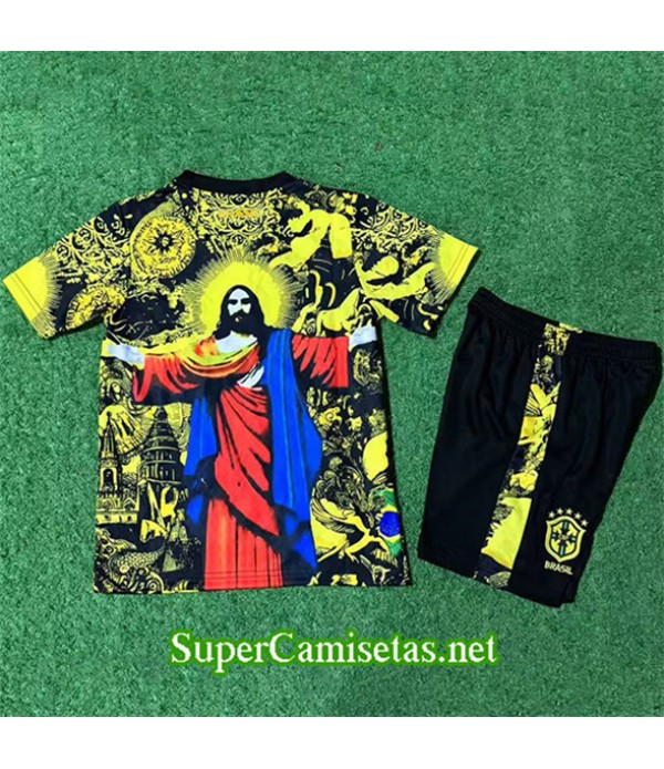 Tailandia Equipacion Camiseta Brasil Enfant Amarillo 2025 2026