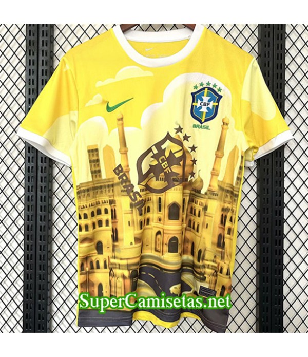 Tailandia Equipacion Camiseta Brasil Especial Amarillo 2025 2026