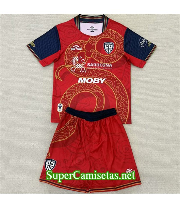 Tailandia Equipacion Camiseta Cagliari Calcio Enfant Especial 2025 2026