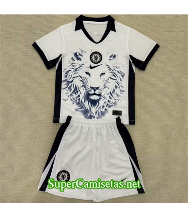 Tailandia Equipacion Camiseta Chelsea Enfant Blanco 2025 2026