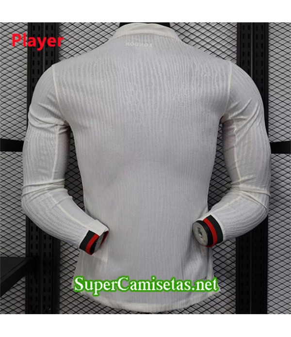 Tailandia Equipacion Camiseta Chelsea Player Manga Larga Blanco 2025 2026