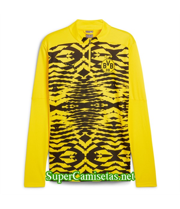 Tailandia Equipacion Camiseta Dortmund Pre Match Manga Larga Amarillo 2025 2026