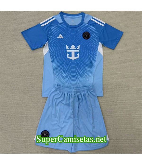 Tailandia Equipacion Camiseta Inter Miami Niño Portero Azul 2025 2026