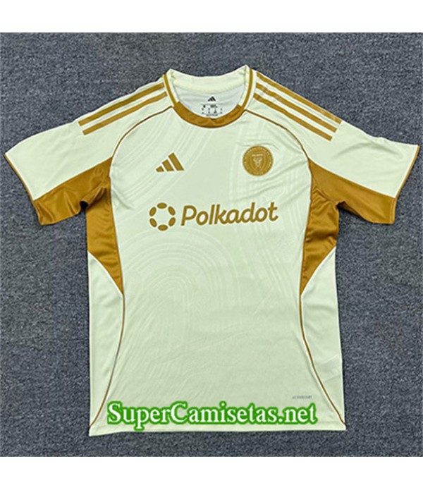 Tailandia Equipacion Camiseta Inter Miami Training Amarillo 2025 2026