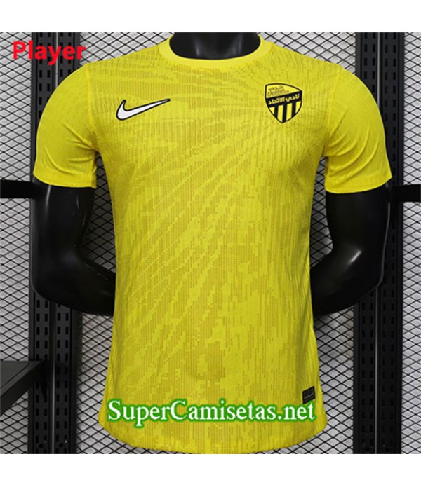 Tailandia Equipacion Camiseta Jeddah United Player Amarillo 2025 2026